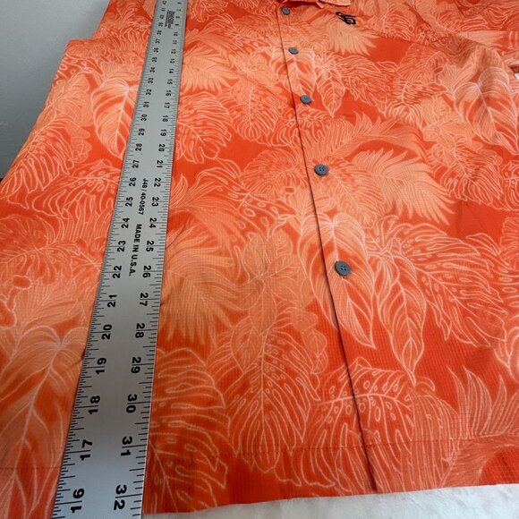 Tommy Bahama Mens SF Giants Hawaiian Shirt XXL Orange Leaf Print Button-Up NWOT - Picture 6 of 9